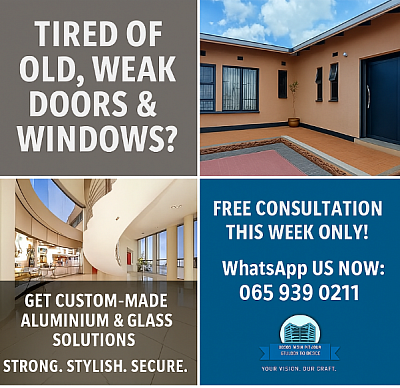 Glass and Aluminium windows and doors